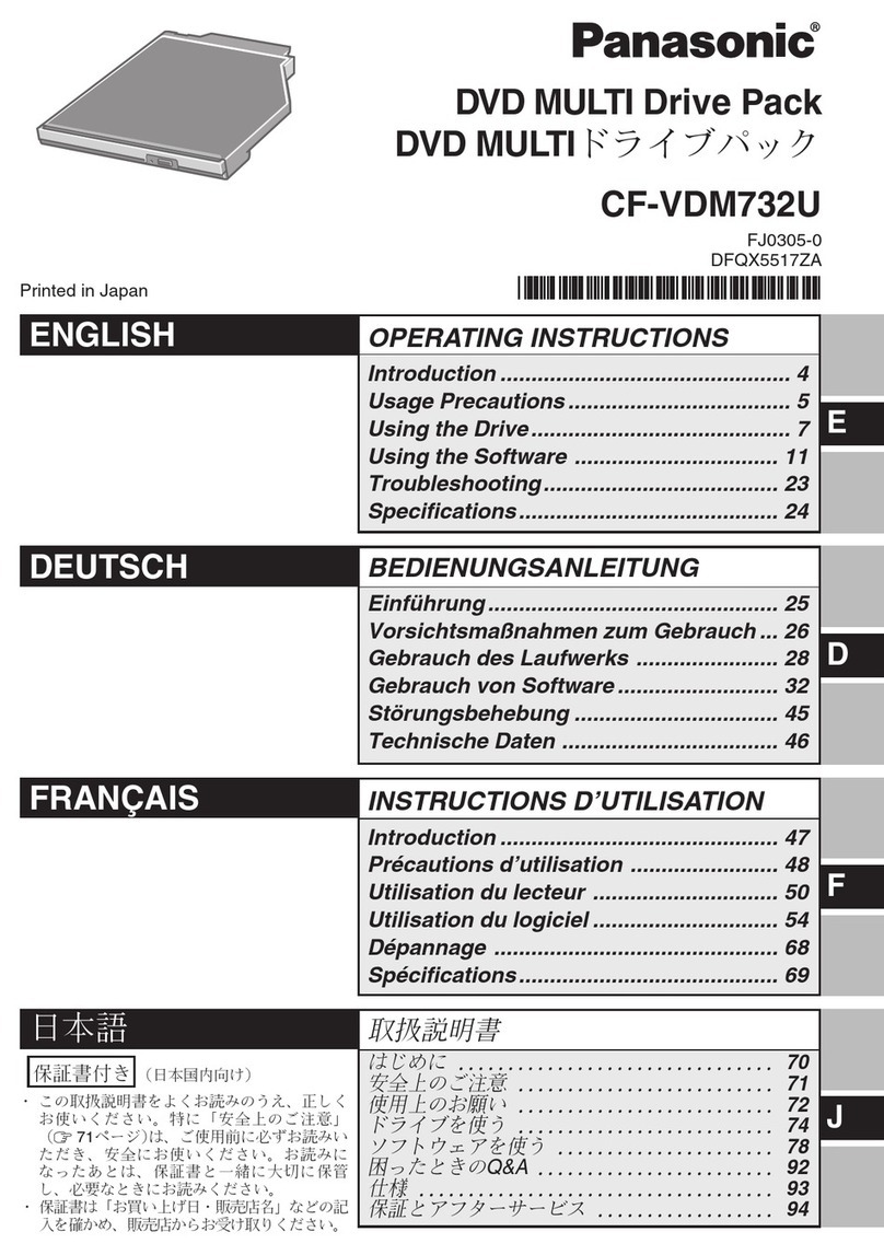 Panasonic CFVDM732U - DVD operating instructions