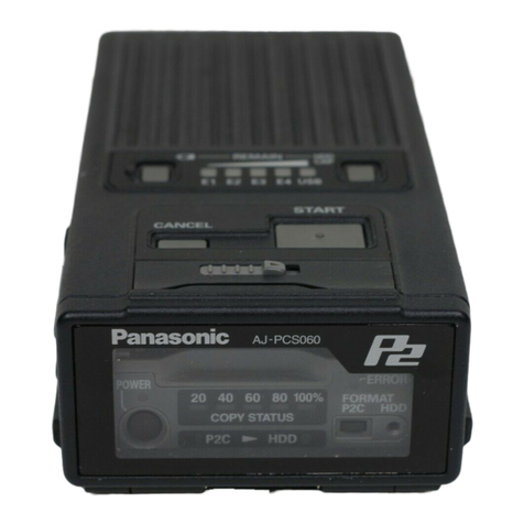 Panasonic AJ-PCS060G - DVCPRO - Data Storage Wallet operating instructions
