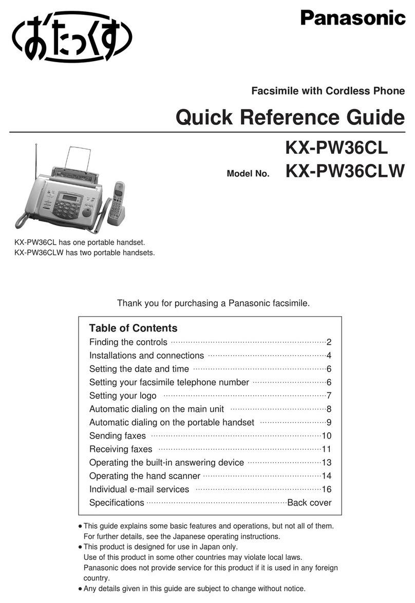 Panasonic KX-PW36CL User manual Panasonic KX-PW36CL User manual