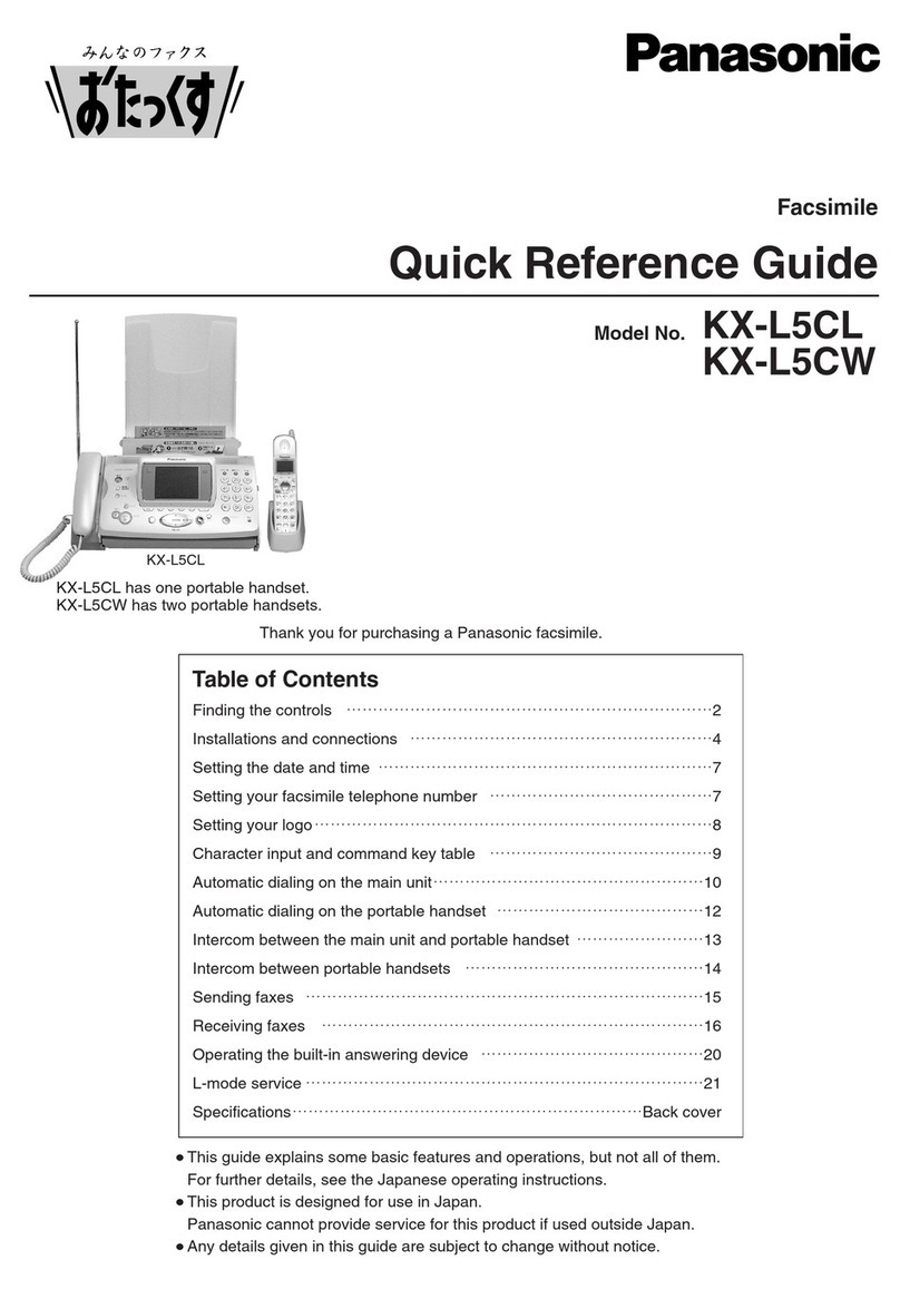 Panasonic KX-L5CW User manual