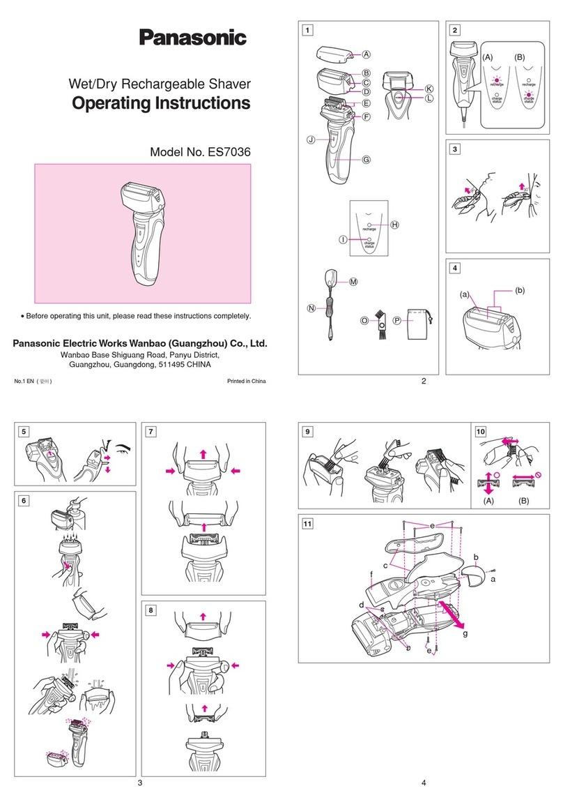 Panasonic ES7036 User manual