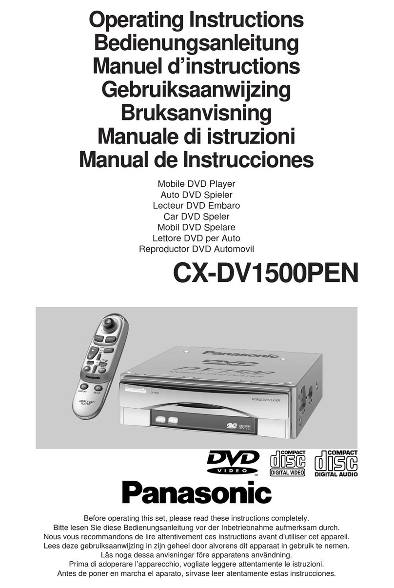 Panasonic CX-DV1500PEN User manual