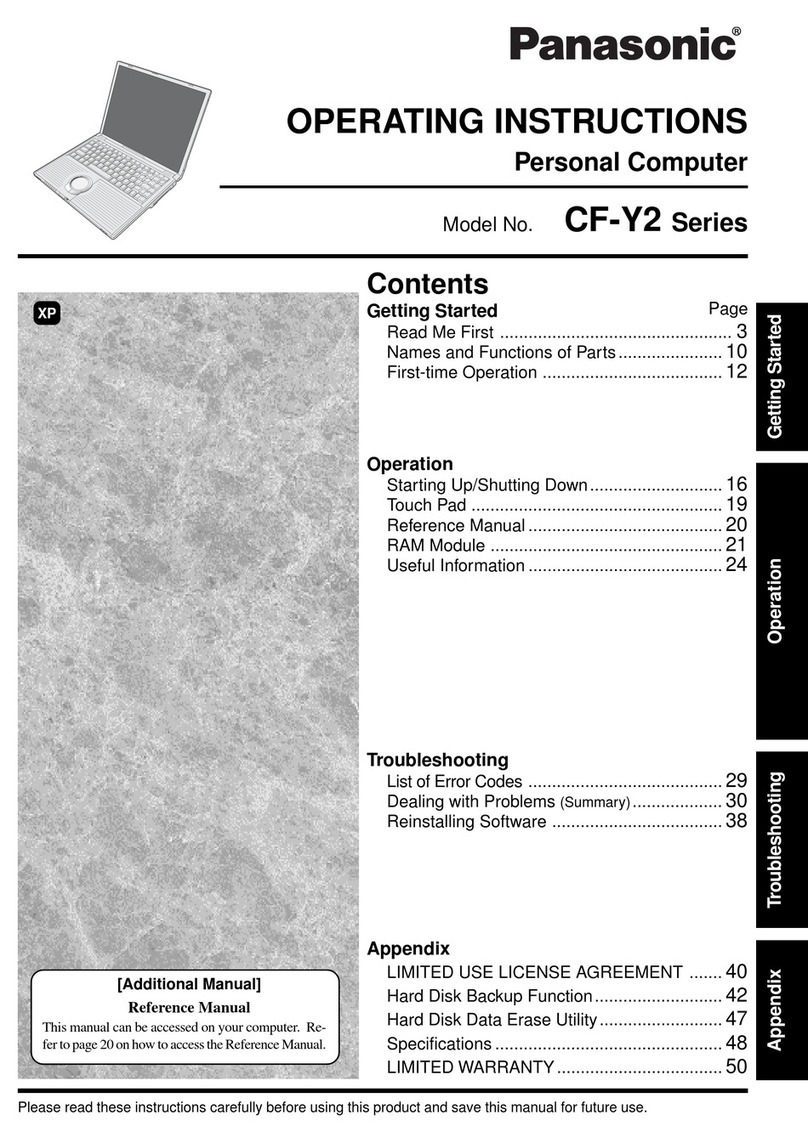 Panasonic CF-Y2 Series User manual