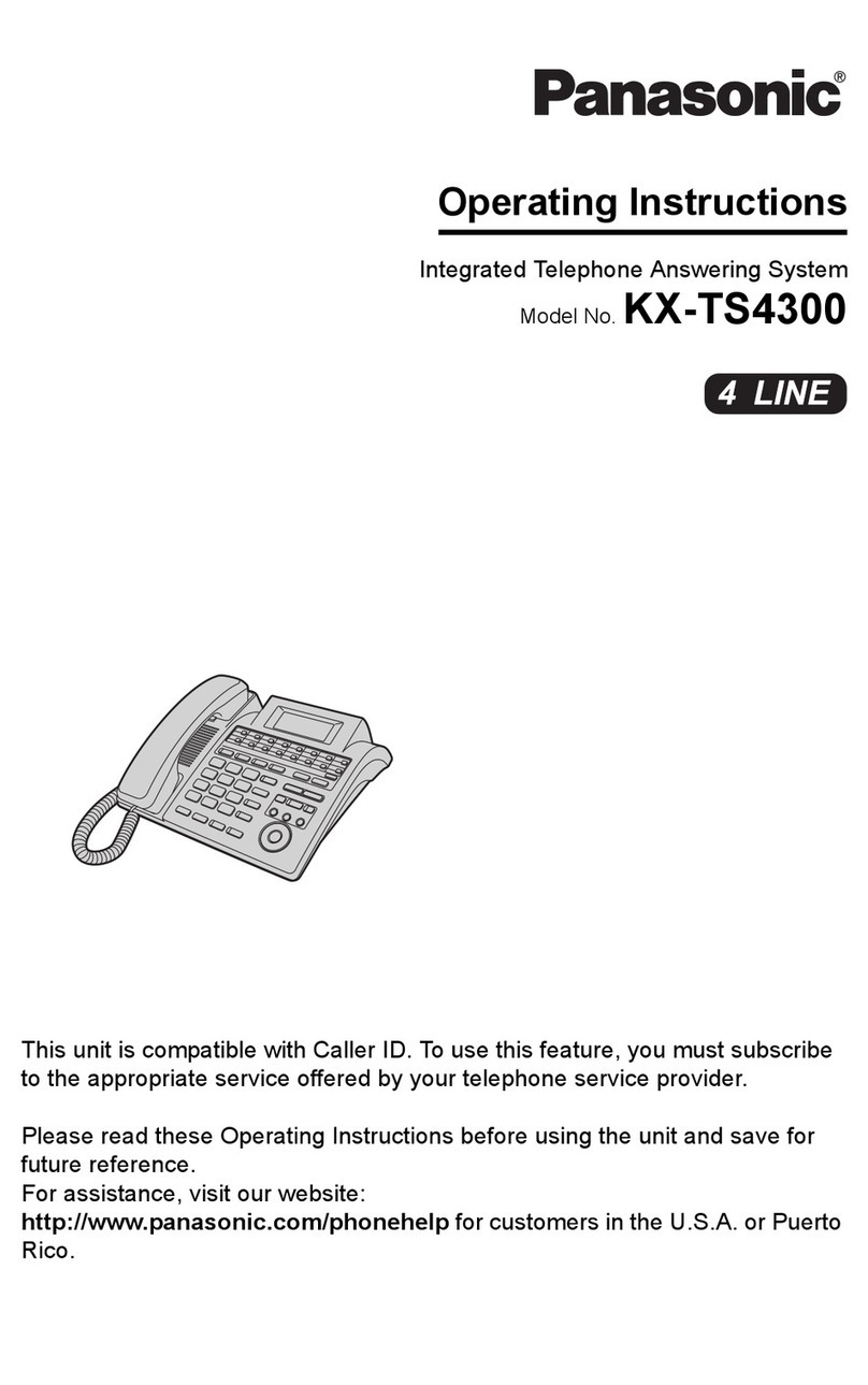 Panasonic KX-TS4300 operating instructions Panasonic KX-TS4300 operating instructions