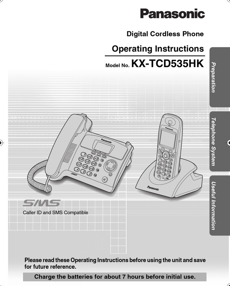 Panasonic KX-TCD535HK User manual