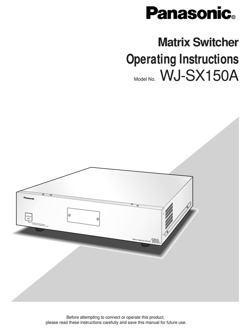 Panasonic WJ-SX 150A operating instructions