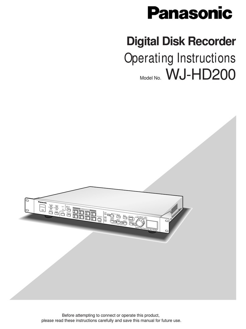 Panasonic WJHD200 - Digital Disk Recorder User manual
