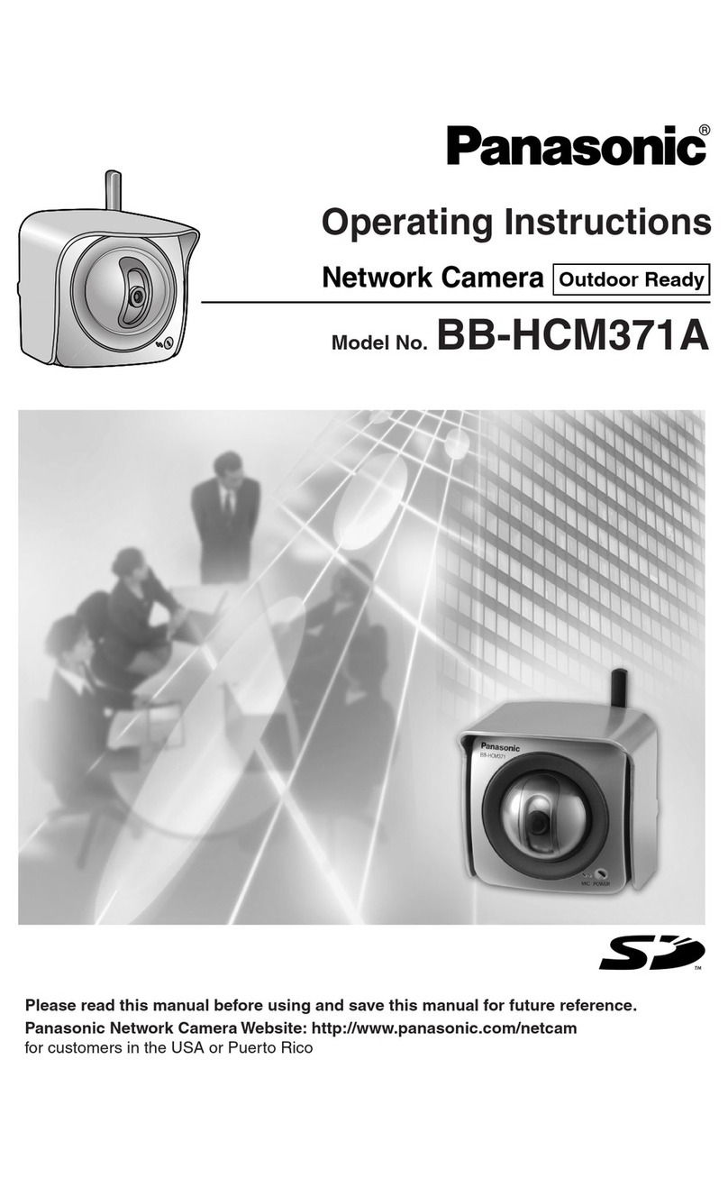 Panasonic BB-HCM371A - Outdoor Wireless Network Camera User manual