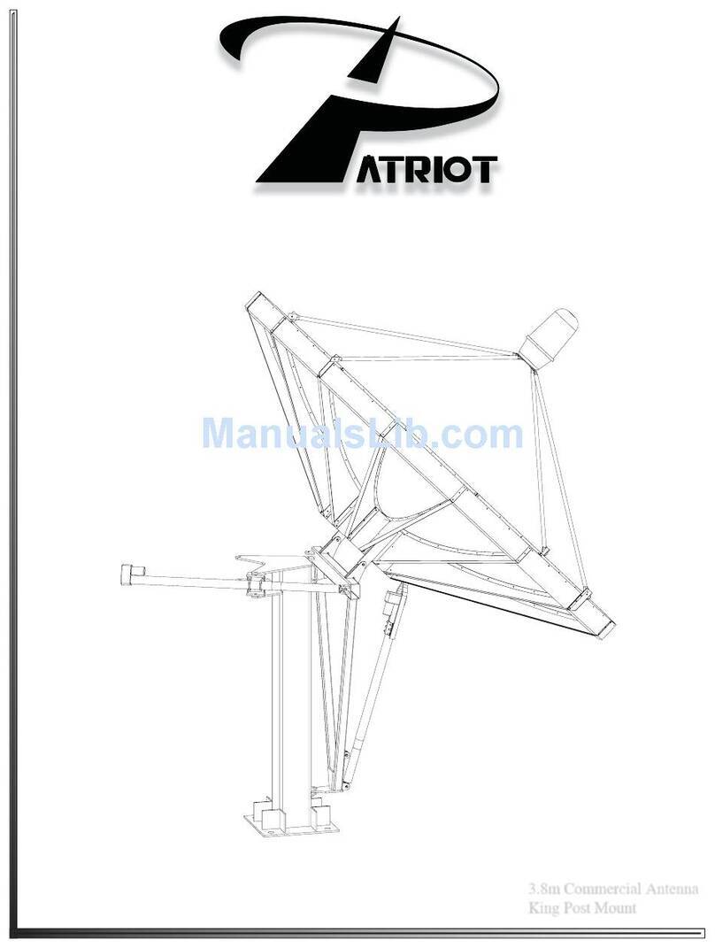 Patriot Patriot 3.8m Commercial Antenna King Post... User manual