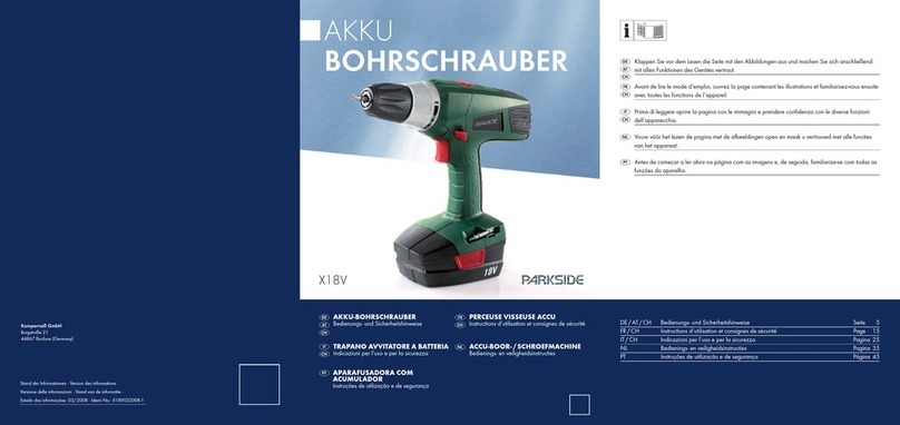 Parkside X1 8V Bedienungsanleitung
