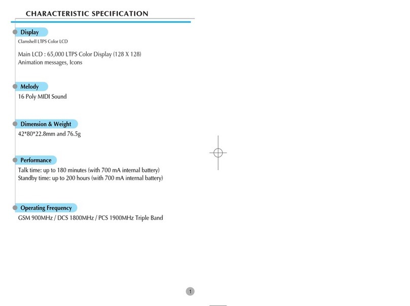 Pantech G700 User manual