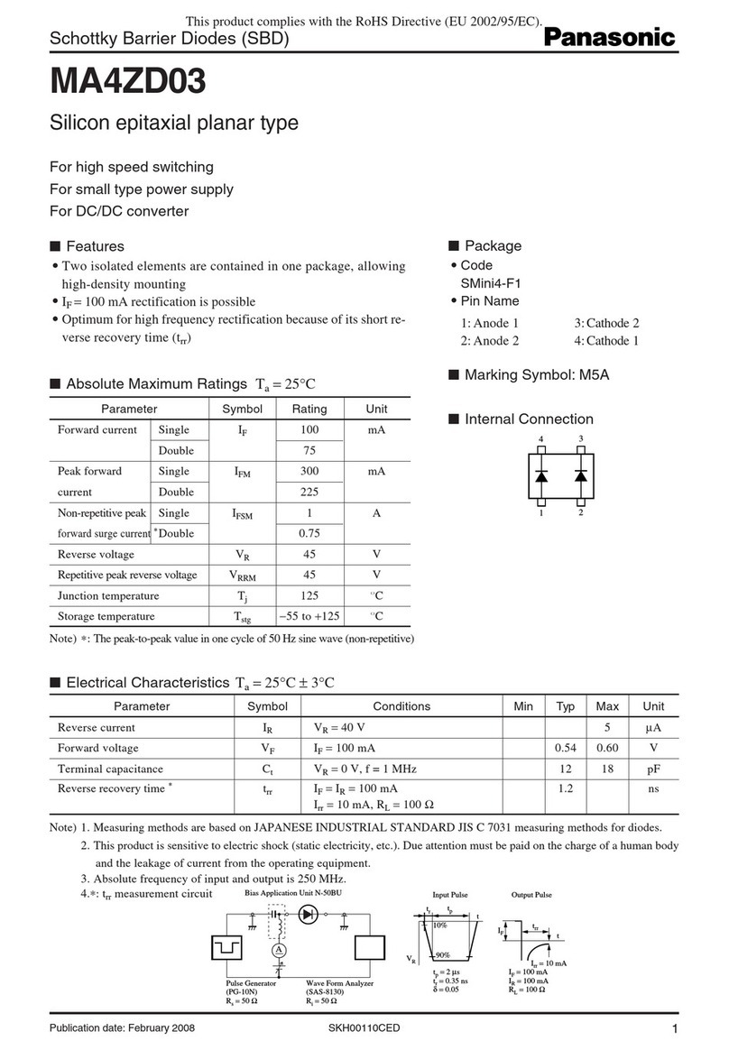 Panasonic MA4ZD03 User manual