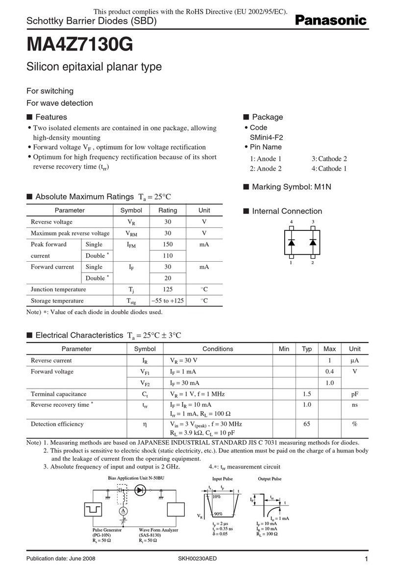 Panasonic MA4Z7130G User manual