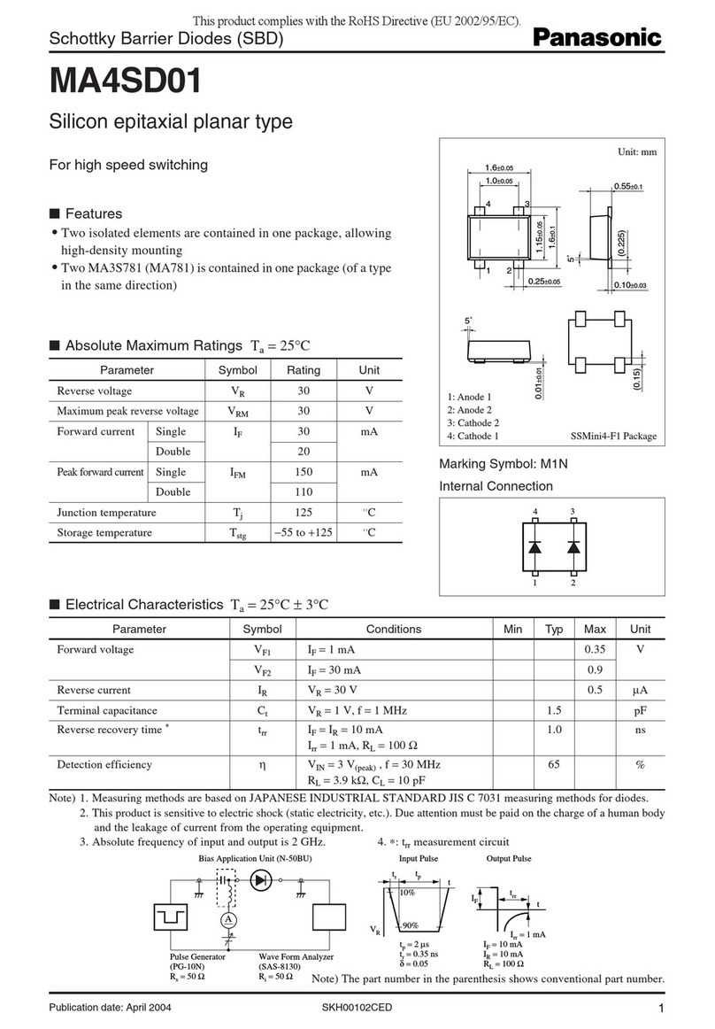 Panasonic MA4SD01 User manual