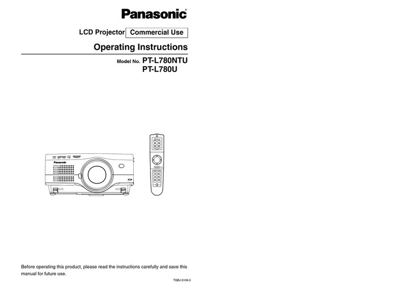 Panasonic PTL780NTU - LCD PROJECTOR User manual