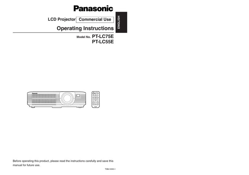 Panasonic PT-LC55E User manual