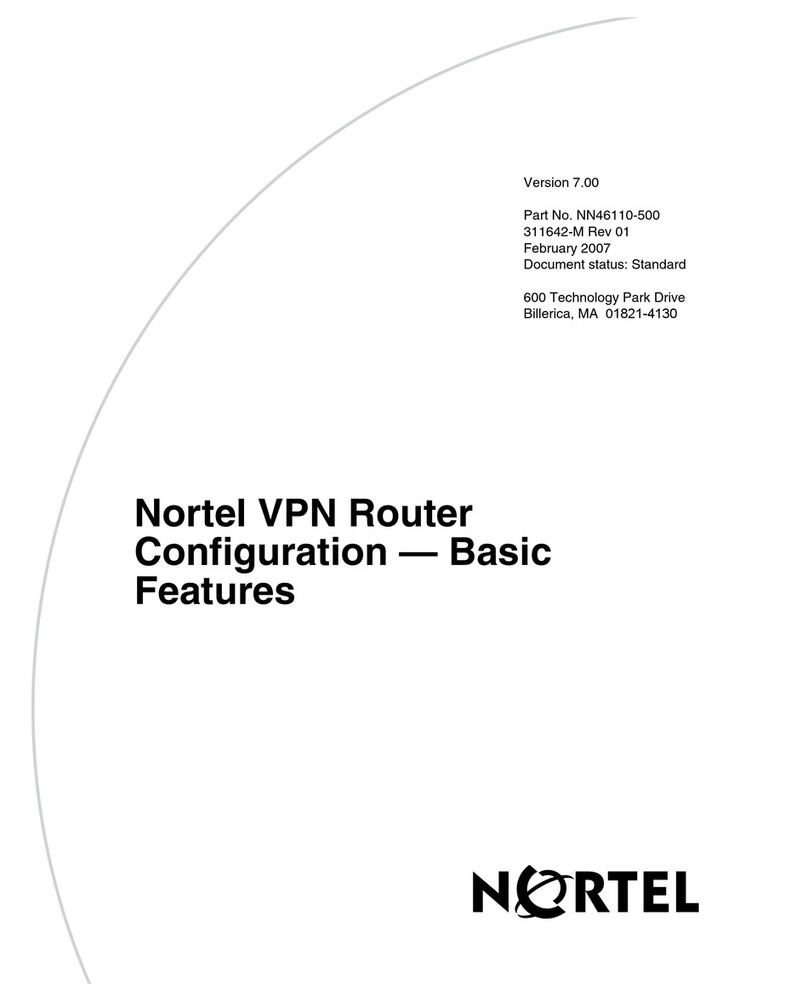 Nortel 7 Quick guide