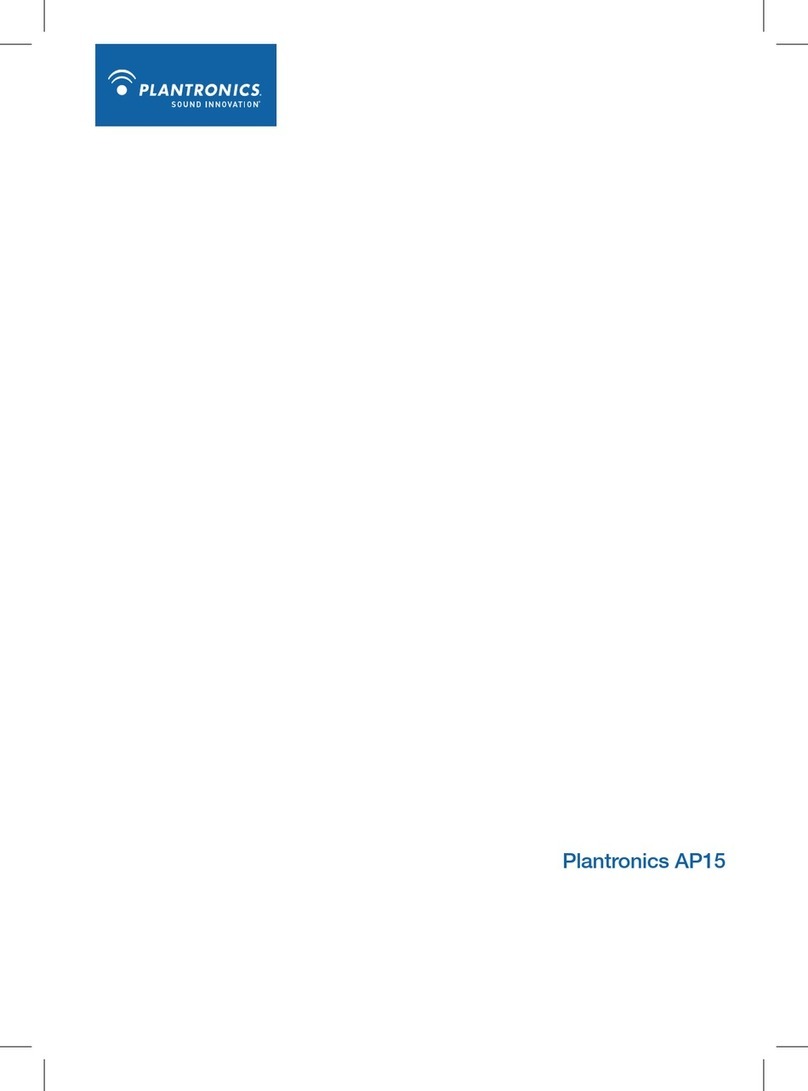 Plantronics AP15 User manual Plantronics AP15 User manual