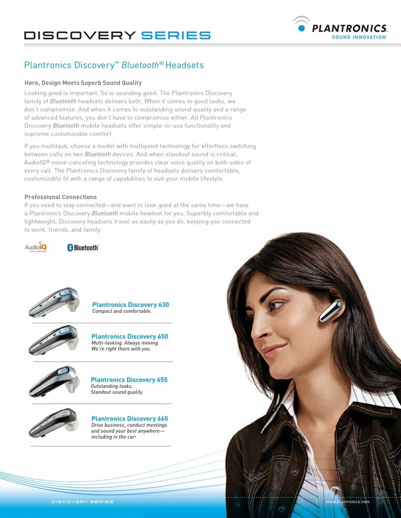 Plantronics .Audio 650 User manual