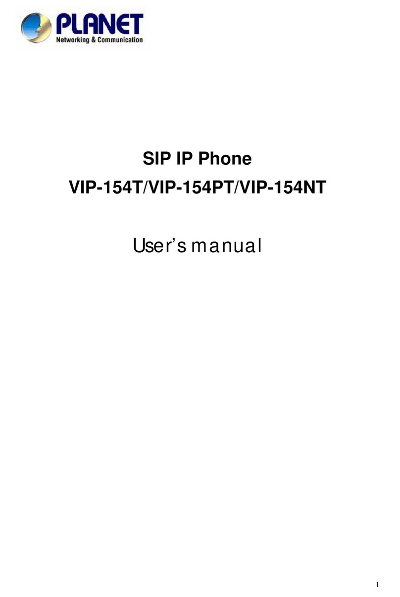 Planet Networking & Communication SIP IP PHONE VIP-154NT user manual