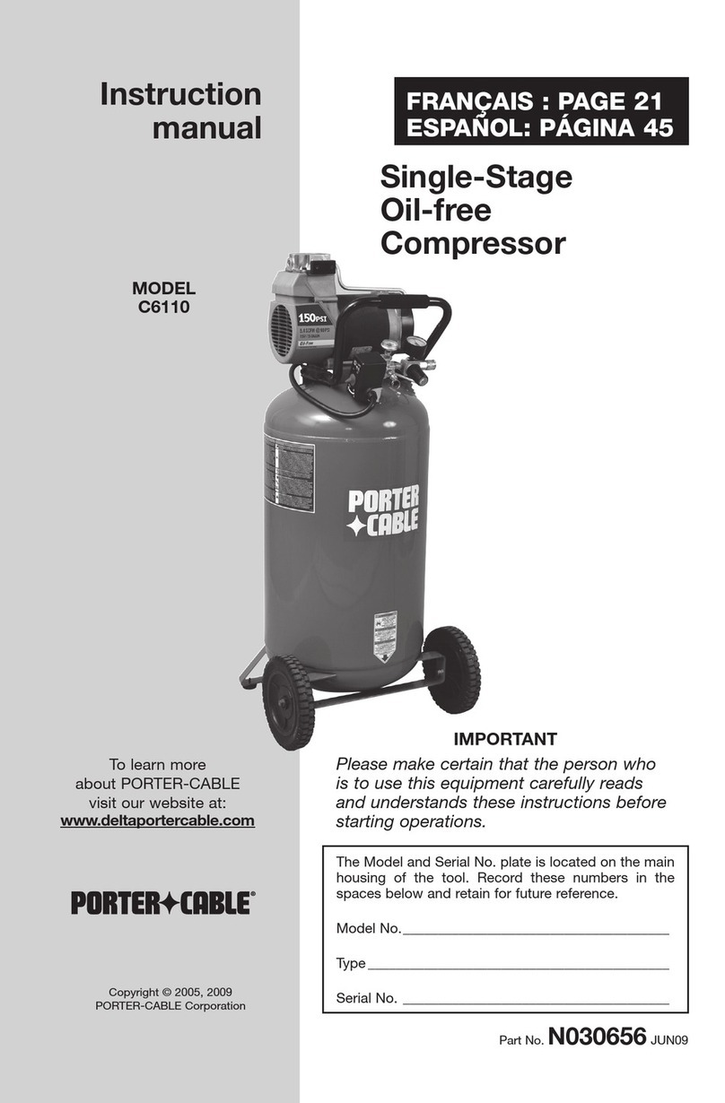 Porter-Cable C6110 instruction manual