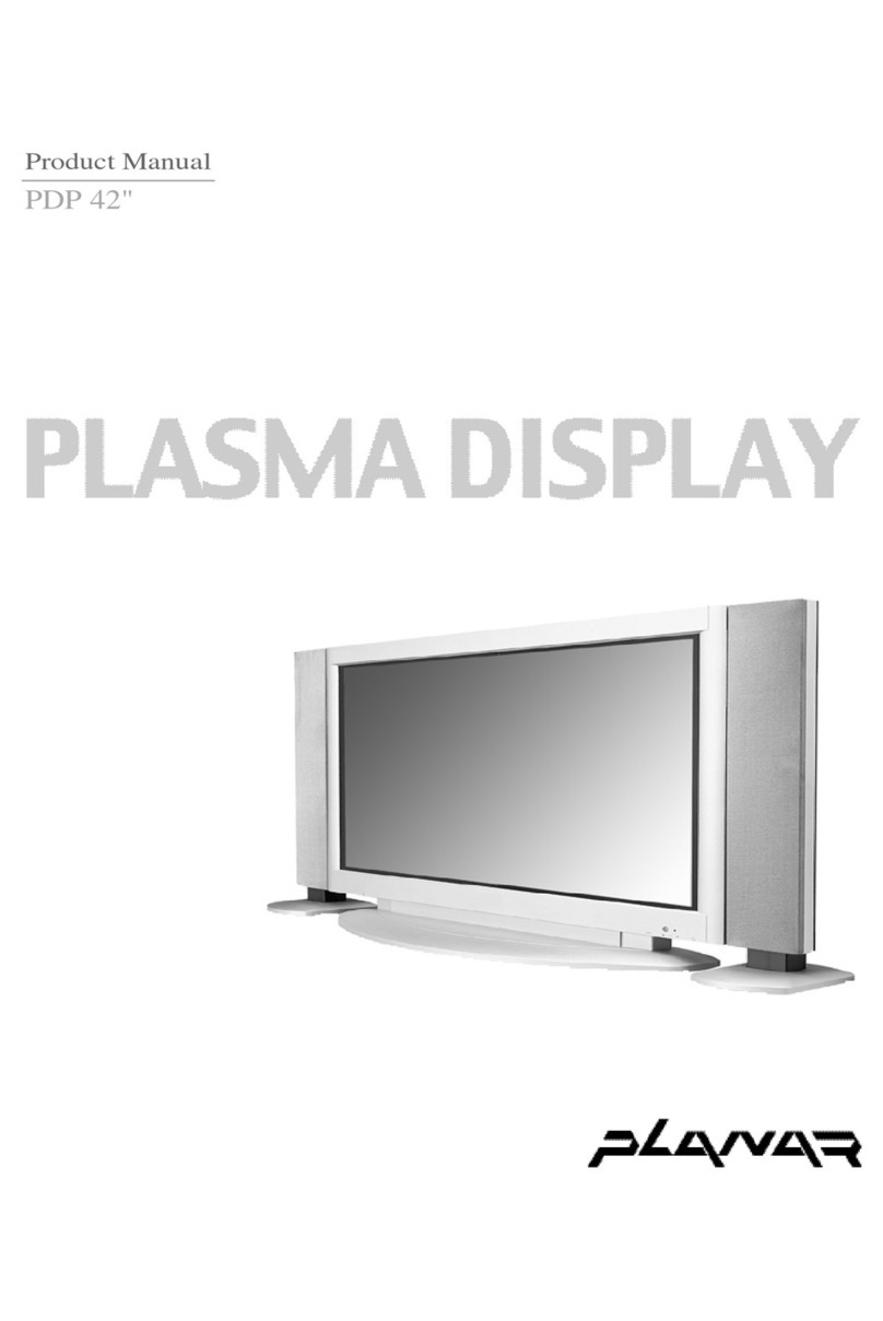 Planar PDP 42 User manual Planar PDP 42 User manual