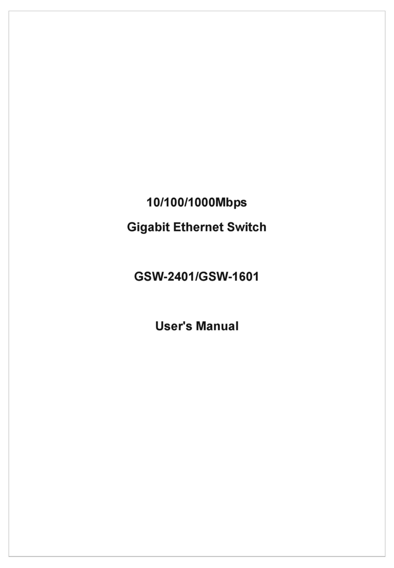 Planet GSW-1601 User manual