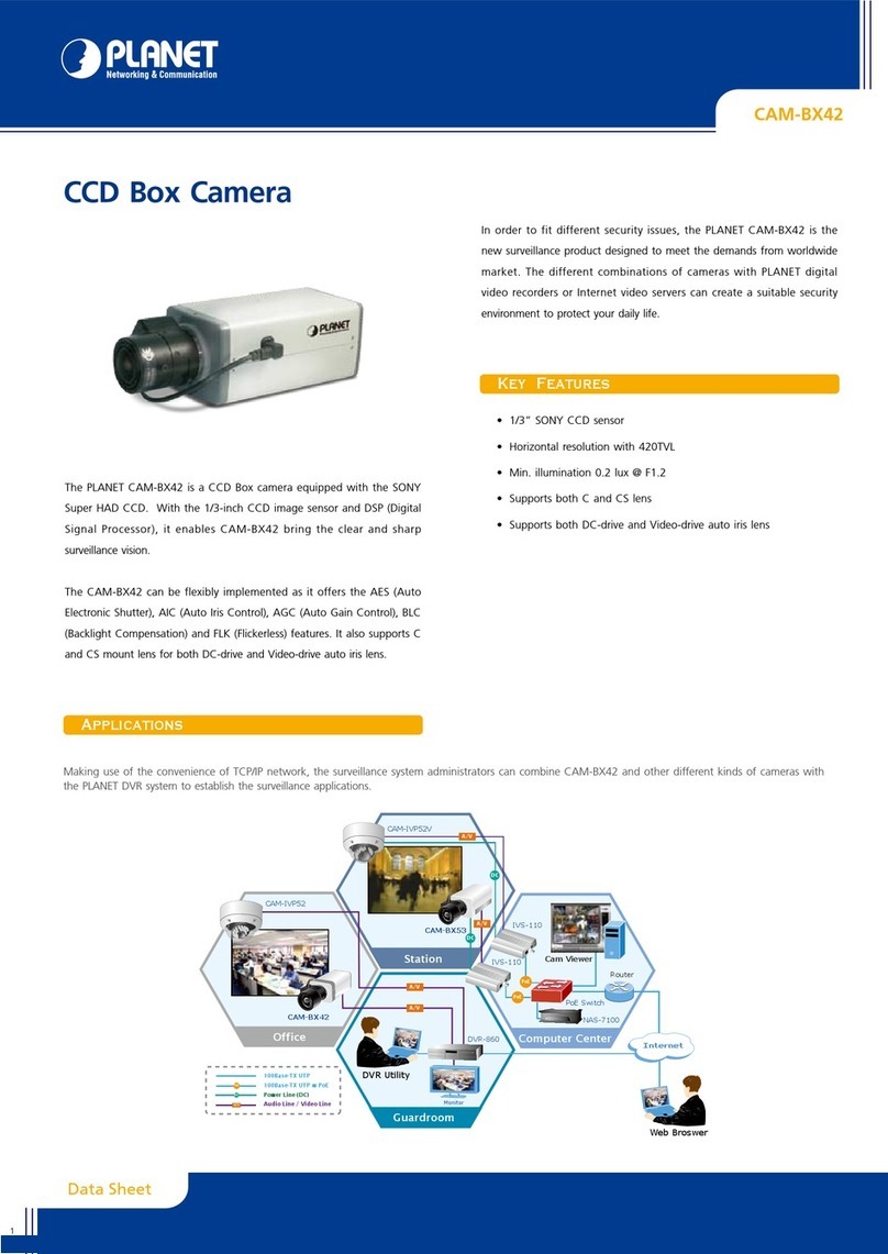 Planet CAM-BX42 User manual