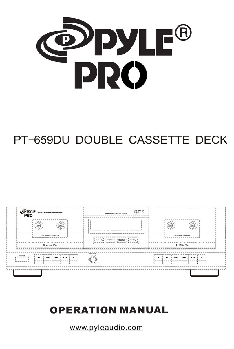 Pyle Pro PT-659DU User manual