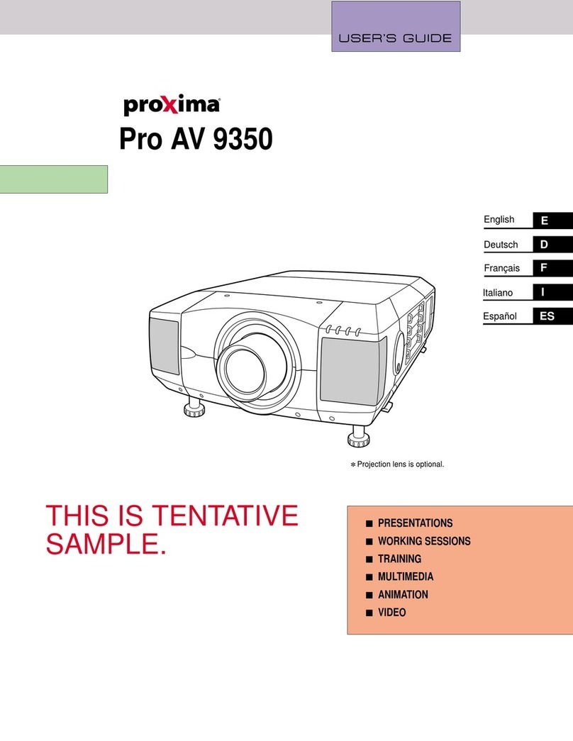 Proxima Proxima PROAV9350 User manual