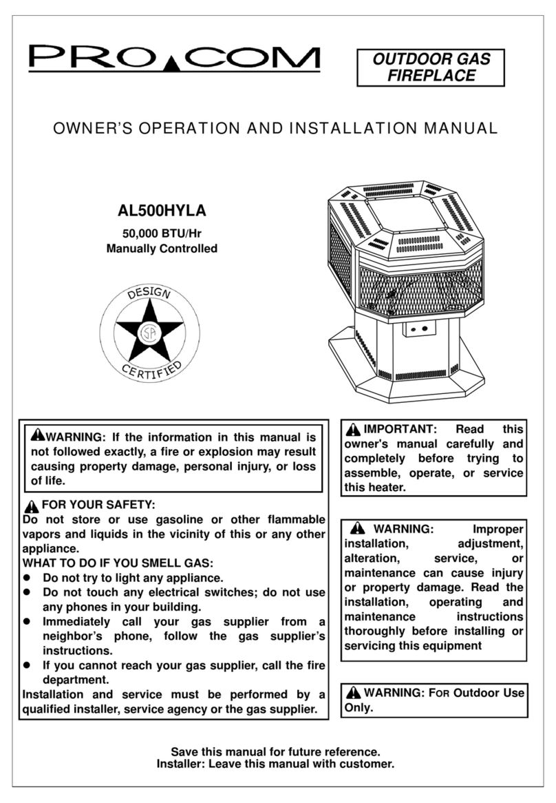 Procom AL500HYLA OWNER'S OPERATION AND INSTALLATION MANUAL