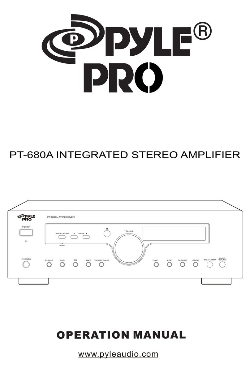 Pyle Pro PYLE PT-680A User manual Pyle Pro PYLE PT-680A User manual