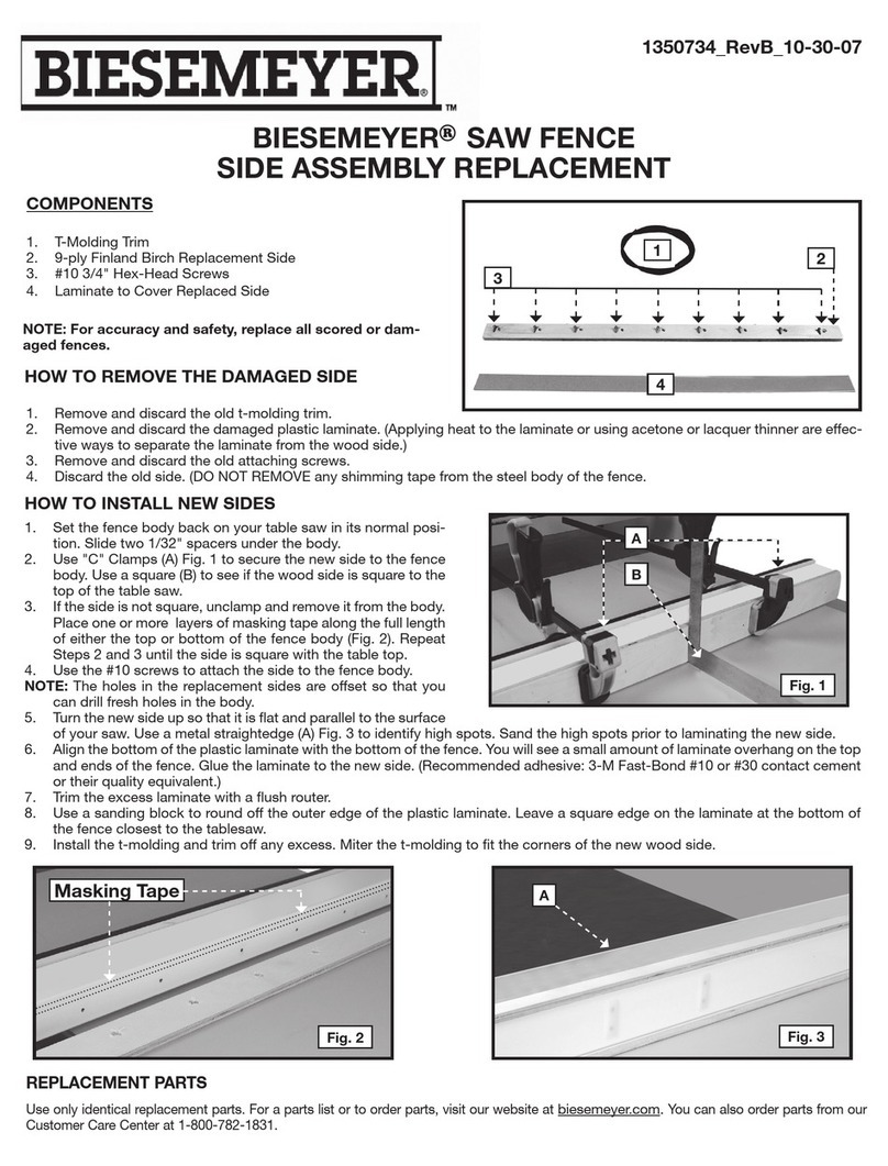 Biesemeyer Biesemeyer 1350734 Replacement guide