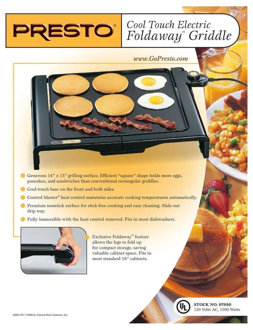 Presto Foldaway 7050 Owner's manual