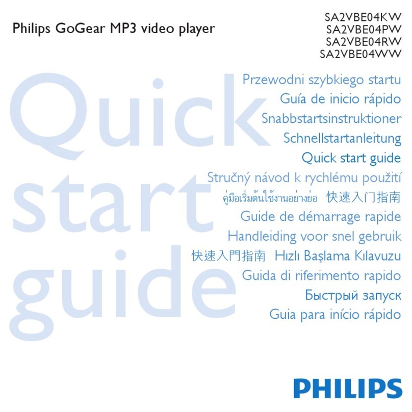 Philips SA2VBE04KW Guide