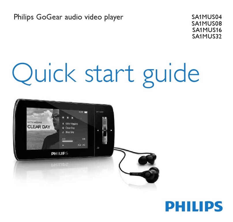 Philips GoGear SA1MUS04 User manual