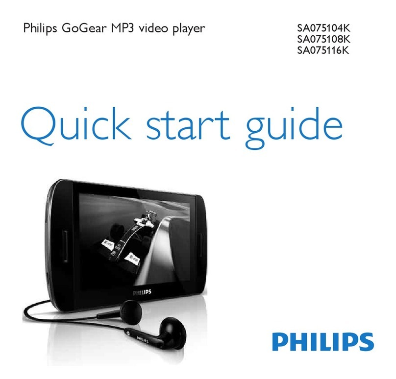 Philips GoGear SA075 User manual