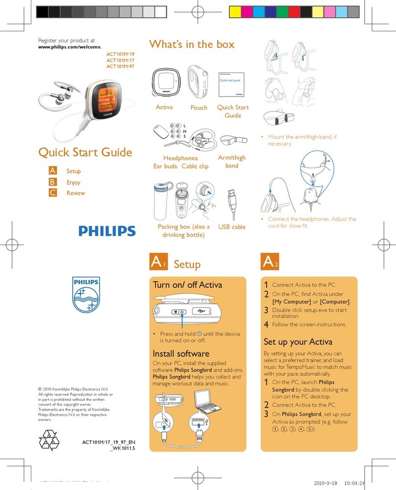 Philips ACT101M/97 User manual