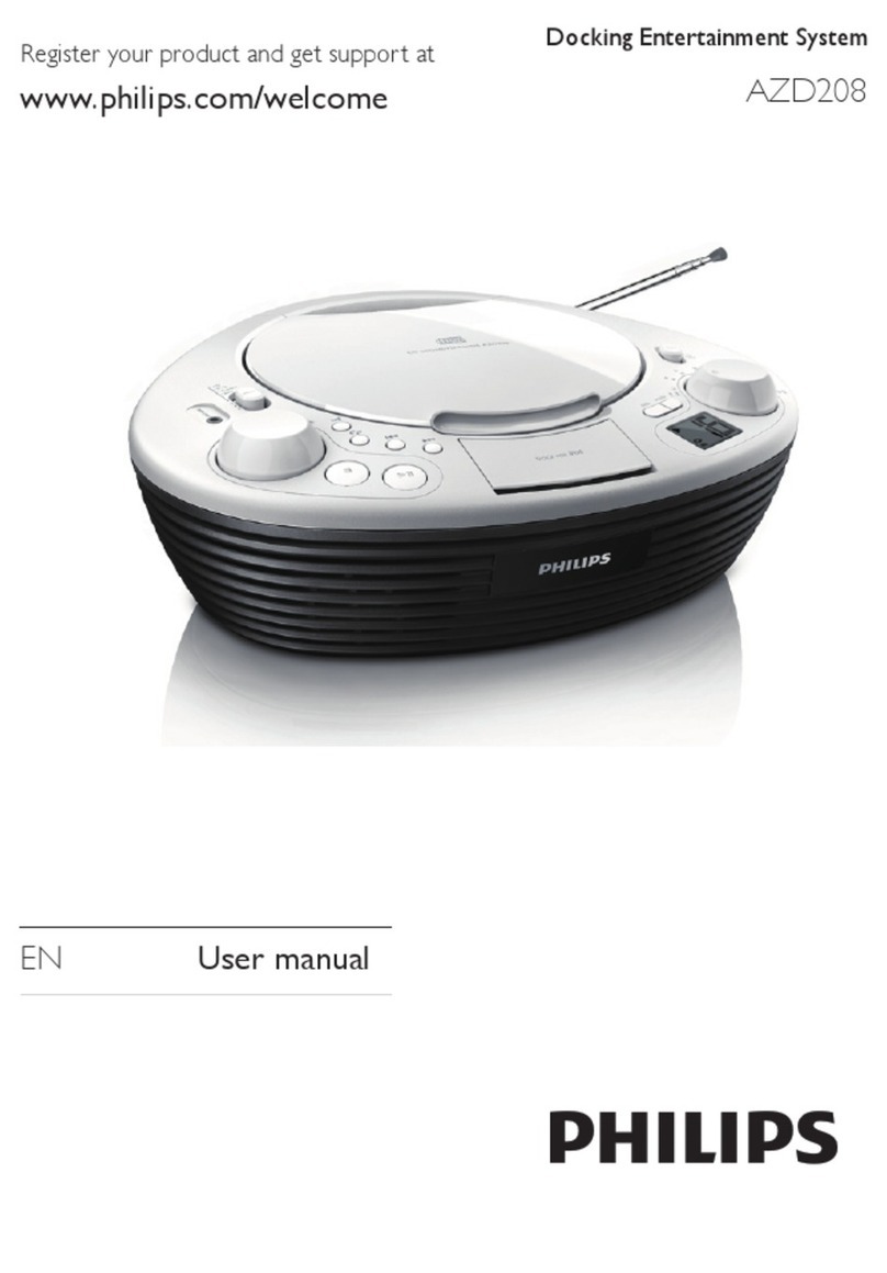 Philips AZD208 User manual
