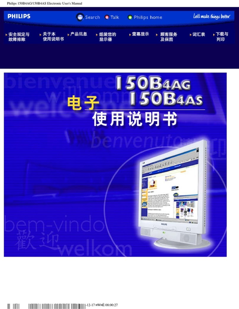 Philips 150B4AG Installation and operating instructions