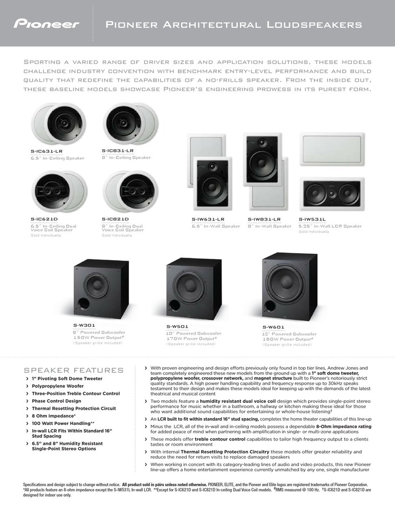 Pioneer PIONEER S-IC621D User manual