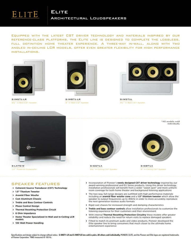 Pioneer Elite S-IC671A User manual