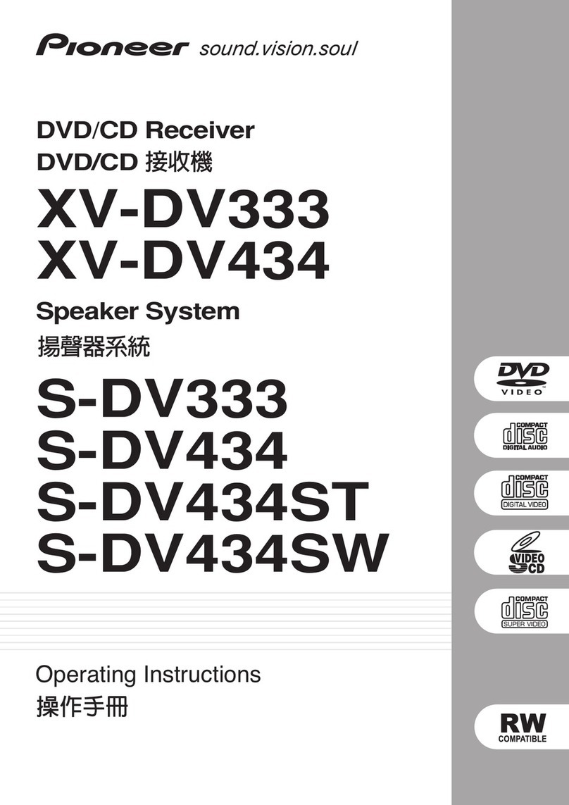 Pioneer S-DV434 operating instructions