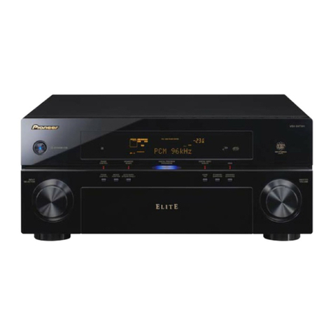 Pioneer VSX94TXH - Elite AV Receiver operating instructions