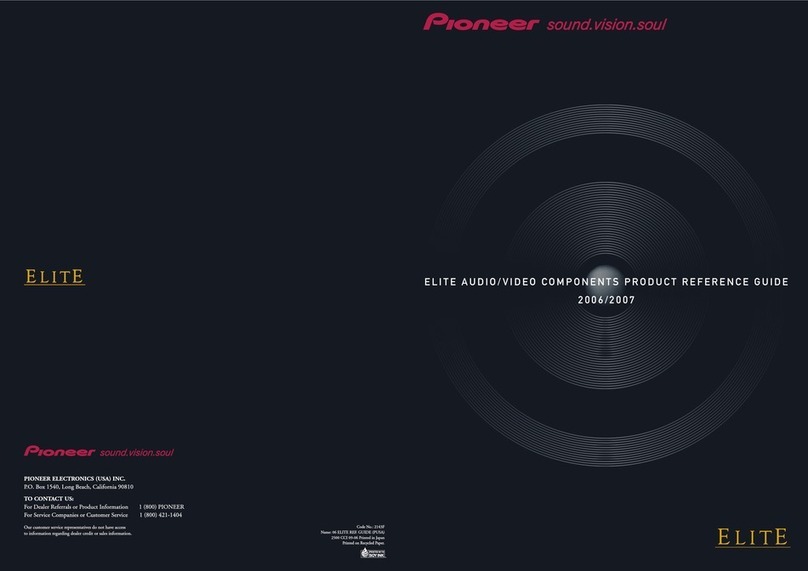Pioneer Stereo System User manual