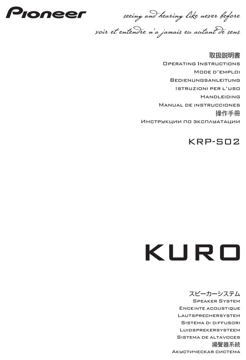 Pioneer KURO KRP-S02 User manual