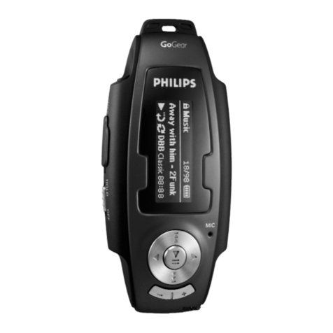 Philips GoGear Digital Audio Player User manual Philips GoGear Digital Audio Player User manual