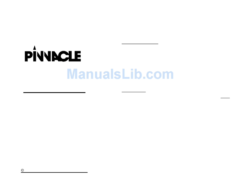 Pinnacle Quantum Plasma 3, 5 User manual Pinnacle Quantum Plasma 3, 5 User manual