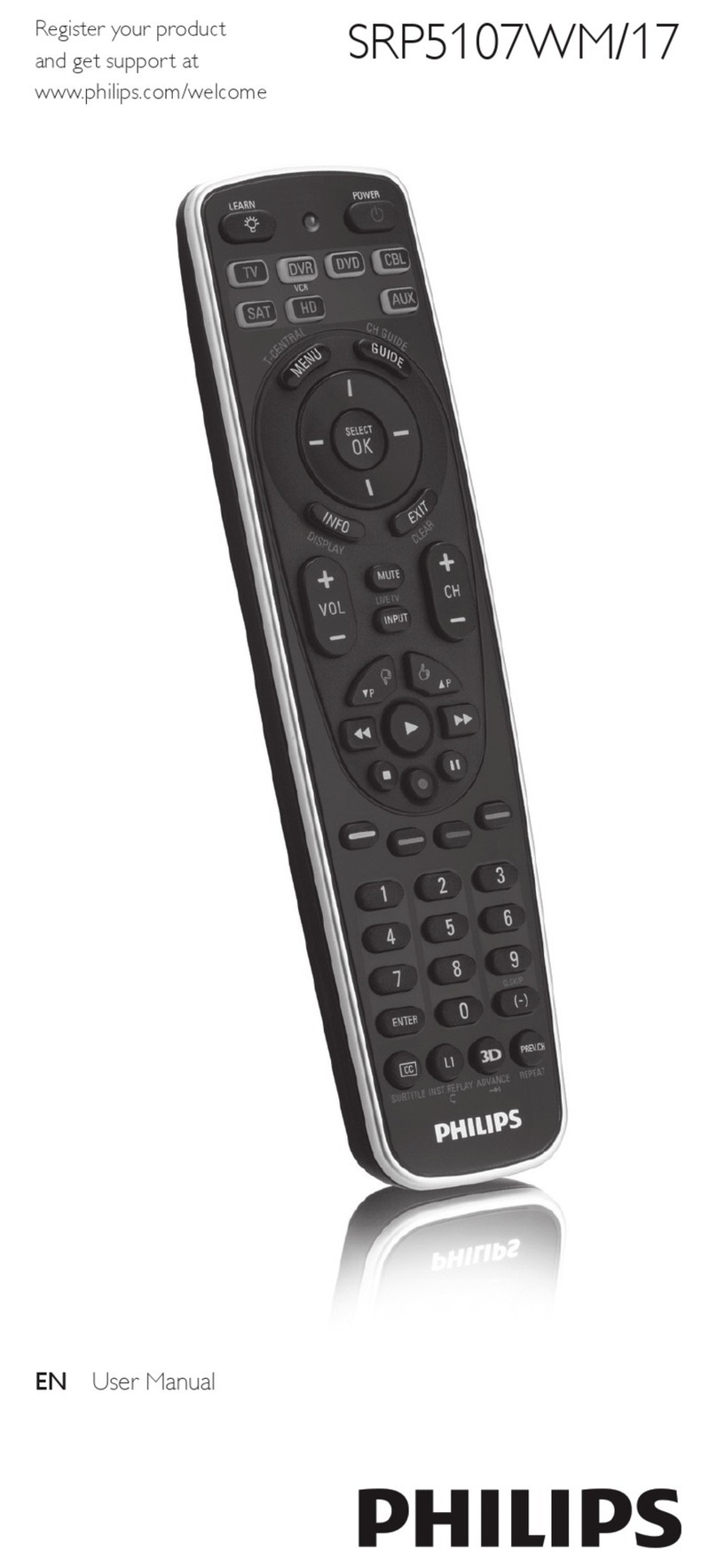 Philips Perfect replacement SRP5107WM/17 User manual