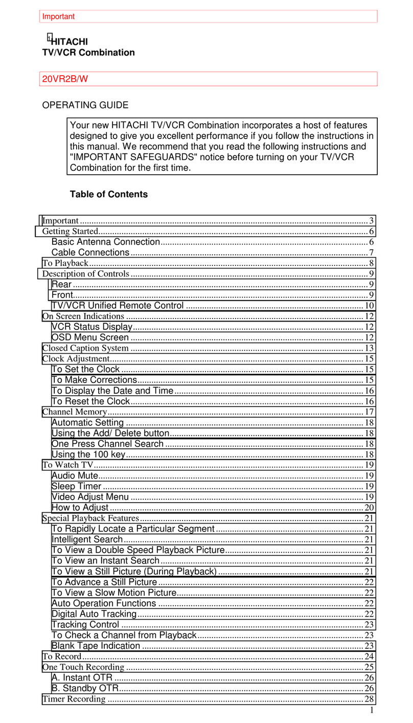 Hitachi 20VR2B User manual